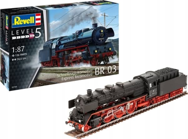 Revell 02166 Schnellzuglokomotive BR03 Lokomotiv-byggesæt 1:87