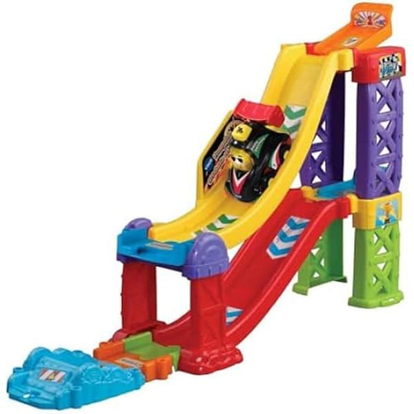 3 in 1 Extreme Stunts studsmatta - VTECH - Vroom Vroom Go - Dubbel studsmatta - Maskin ingår