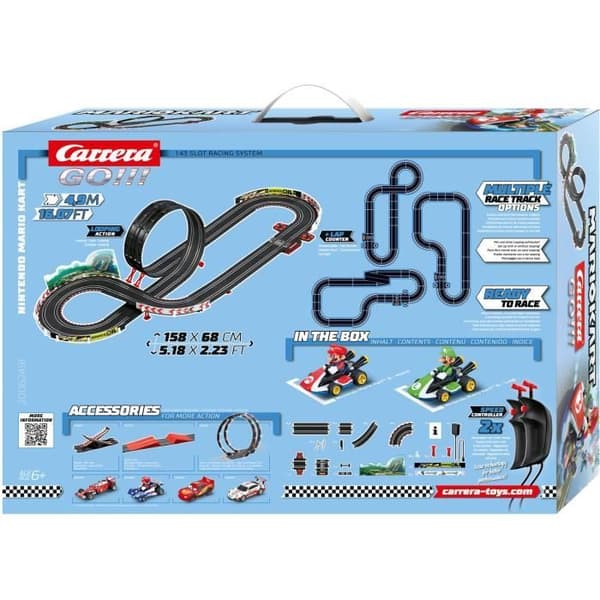 Krets - CARRERA-LEKSAKER - Carrera GO!!! Nintendo Mario Kart 8 Circuit - Inomhus - Barn - Mario - Blandat