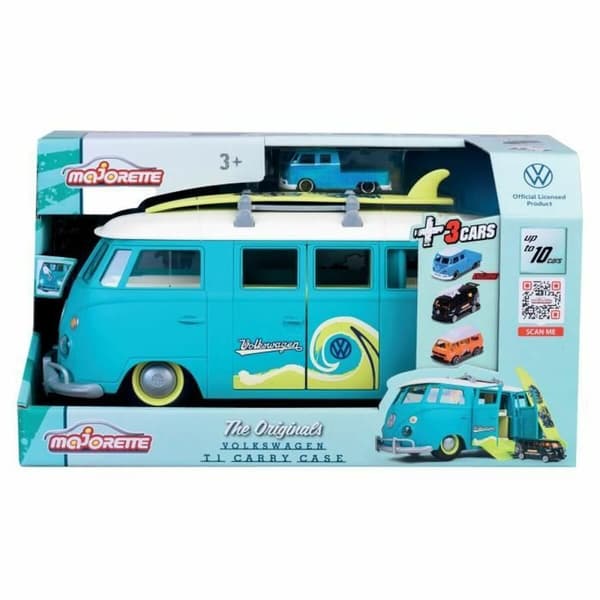 Fordonsspel Majorette Volkswagen T1 Carry Case Blå