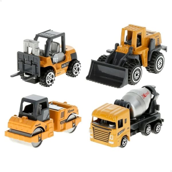 Byggbilar (Set) Speed & Go 7,5 x 4 x 3 cm (12 antal)