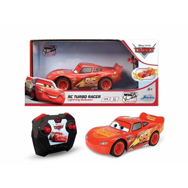 Kauko-ohjattava auto Cars Turbo Racer Lightning McQueen 1:24 17 cm