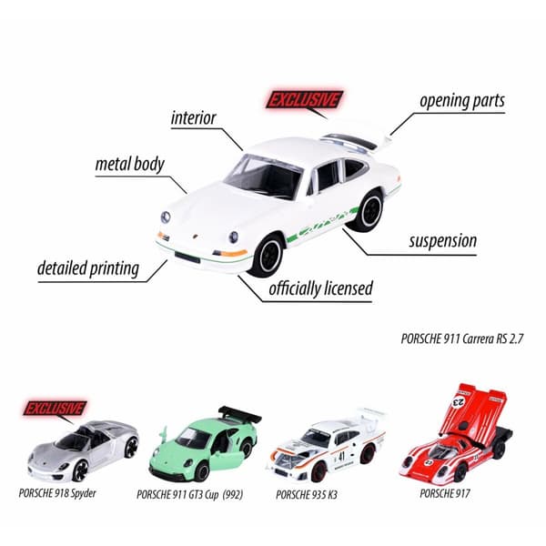 Kilpa-auto Majorette Porsche Edition