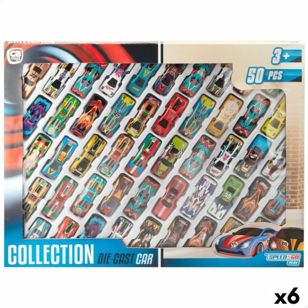 Fordonsspel Speed & Go 7,5 x 2 x 3 cm (6 antal)