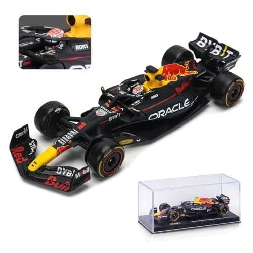 Minivärdetransport - BBURAGO - Red Bull Racing Rb19 2023 - Röd - 1:43 - Med hjälm