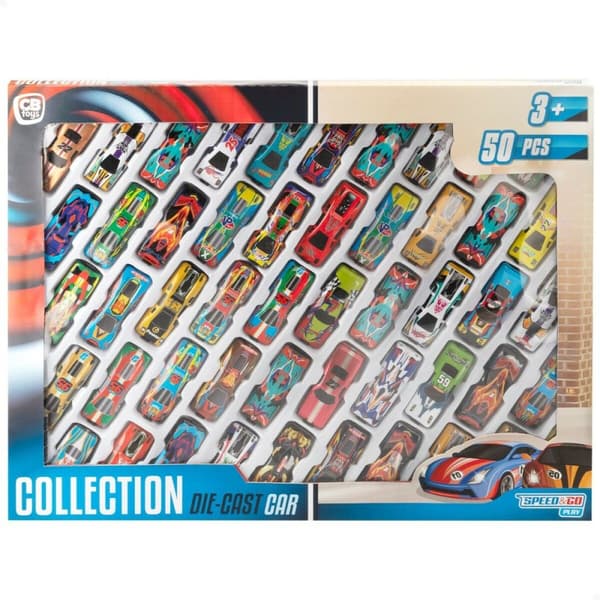 Legetøjssæt med køretøjer Speed & Go 7,5 x 2 x 3 cm (6 enheder)