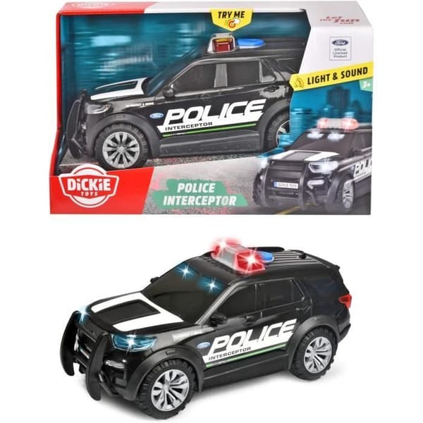 Ford Police Interceptor polisbil med ljud- och ljusfunktioner - Dickie