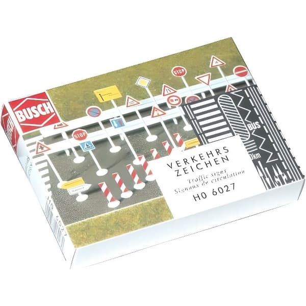 Tågbana med motorvägsskyltar BUSCH 6027 - HORNBY FRANKRIKE