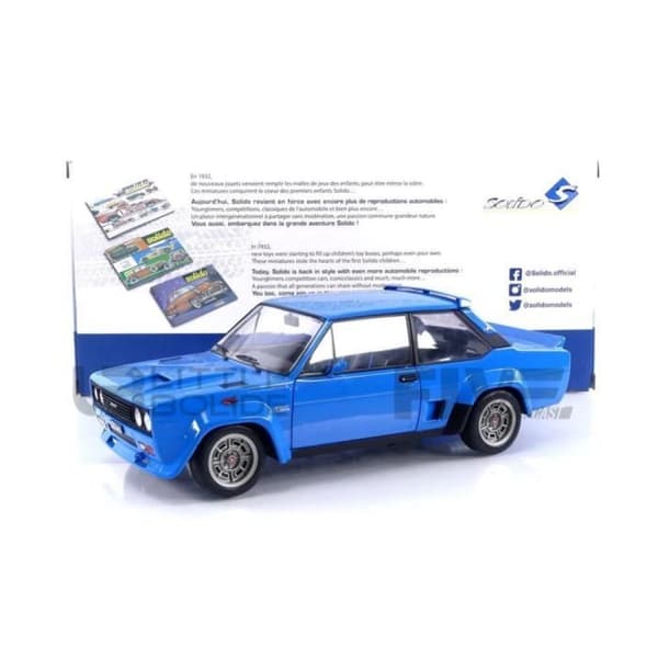 Samling miniatyrbil - SOLIDO 1/18 - FIAT 131 Abarth - 1980 - Blå - 1806004