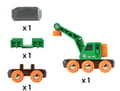 Miniatyrbild 4 av 5: BRIO - Genial kranvagn - Magnetisk tillbehör för tågbana i trä - Blandat från 3 år