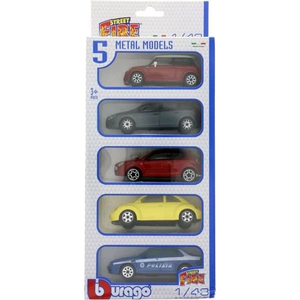 Låda med 5 1/43 miniatyrfordon - Levereras individuellt