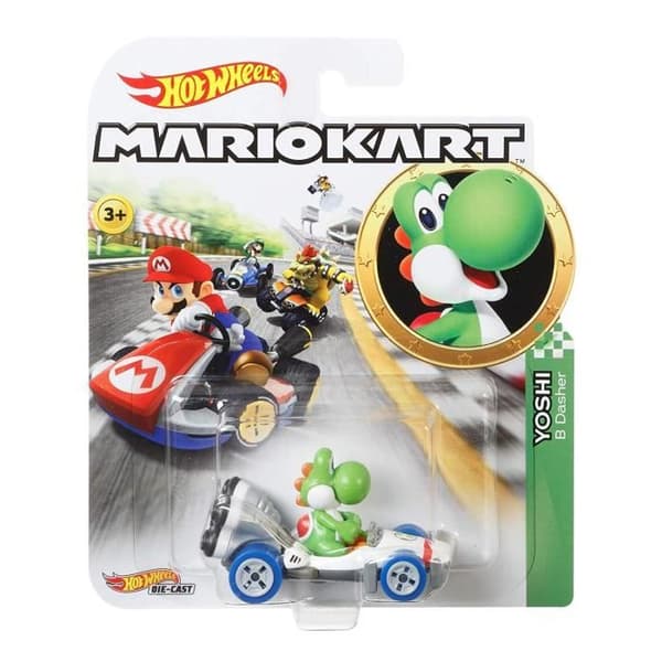 Miniatyrfordon - HOT WHEELS - Yoshi B-Dasher - Kompatibel med alla HW-kretsar - 3 år och äldre