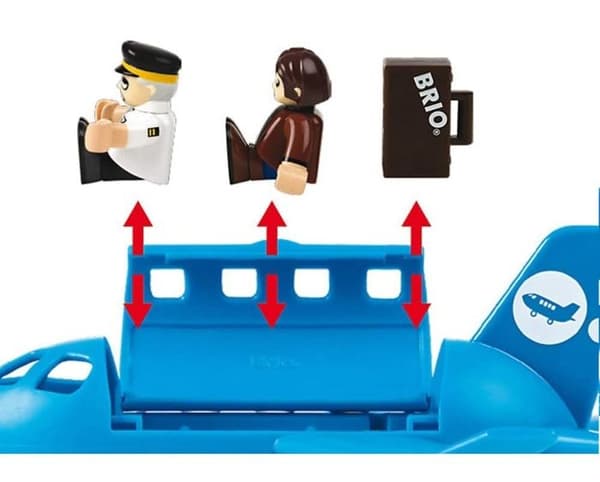 BRIO Passagerarplan i trä - Modell 33306 - Blandat från 3 år