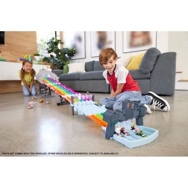 Hot Wheels - Mario Kart Rainbow Road - Circuit / Small Car - Barn - Från 4 år