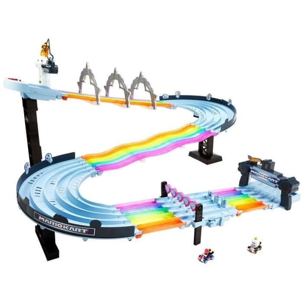 Hot Wheels - Mario Kart Rainbow Road - Circuit / Small Car - Barn - Från 4 år