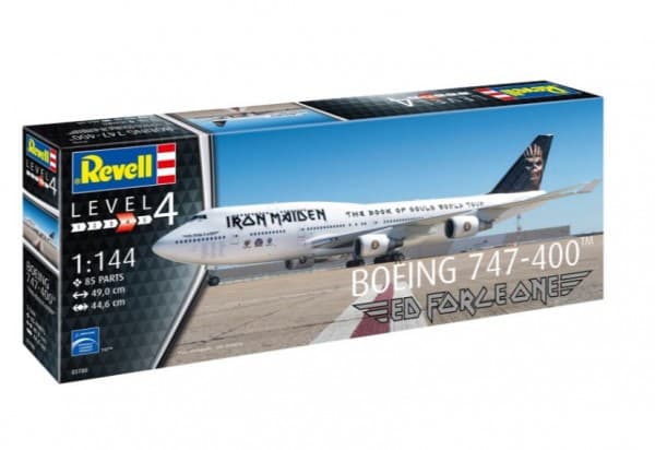 Revell – Boeing 747-400 Iron Maiden Ed Force One, 1/144, 03780