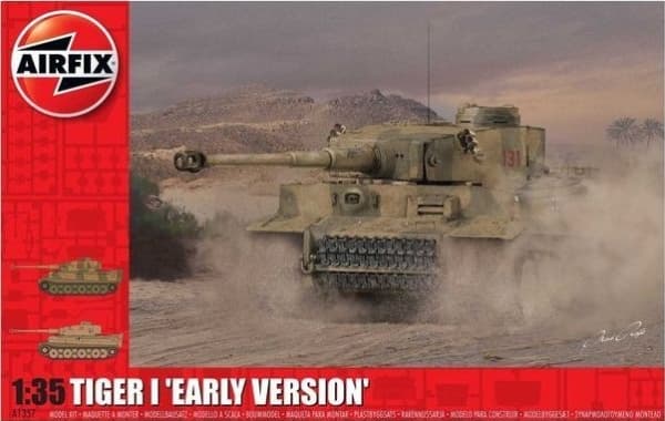 Airfix A1357, Tank model, Monteringssett, 1:35, Tiger-1, Alle kjønn, Plast