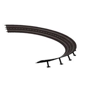 Tillbehör för bana - CARRERA - RAIL OCH TILLBEHÖR FÖR BANA - 1/24 och 1/32 - Kurva RE - Svart