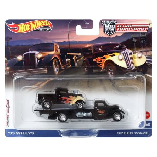 Hot Wheels - Fordon och Transportör (slumptal) - Lastbil / Liten bil - Från 3 år FLF56