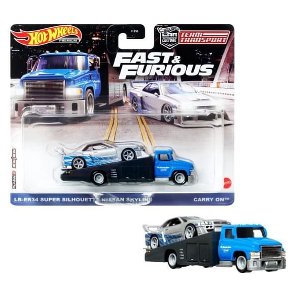 Hot Wheels - Fordon och Transportör (slumptal) - Lastbil / Liten bil - Från 3 år FLF56