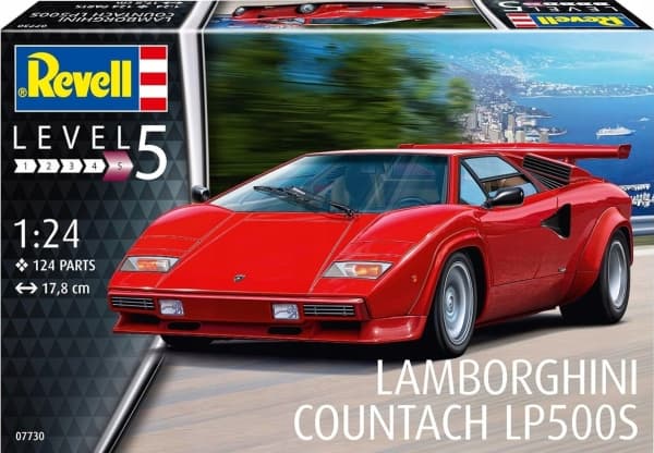 Revell Plast modell Lamborghini Countach LP500 1/24