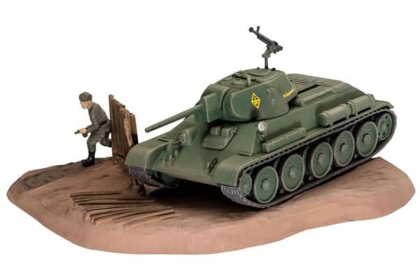 Revell Revell REV-03294 T-34/76 modell 1940, stridsvagn modell 1:76, leksak 8,1 cm, omålad