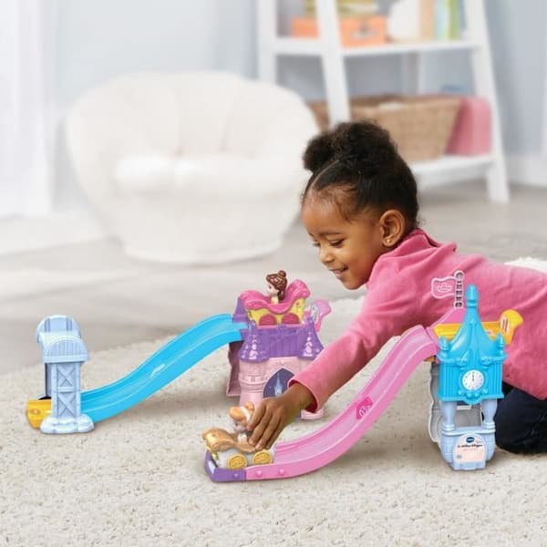 VTECH TUT TUT DISNEY PRINSESSOR BILAR - SLOTT - FÖRTRYLLD RUTA (+ CINDERELLAS förtrollade bröllopsvagn)