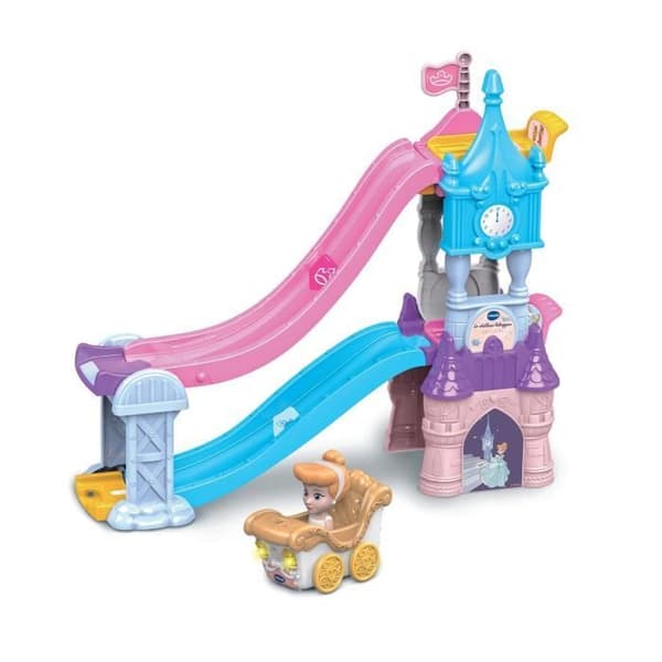 VTECH TUT TUT DISNEY PRINSESSOR BILAR - SLOTT - FÖRTRYLLD RUTA (+ CINDERELLAS förtrollade bröllopsvagn)