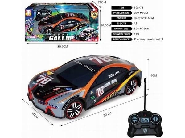 EUROBABY TOYS Kauko-ohjattava auto