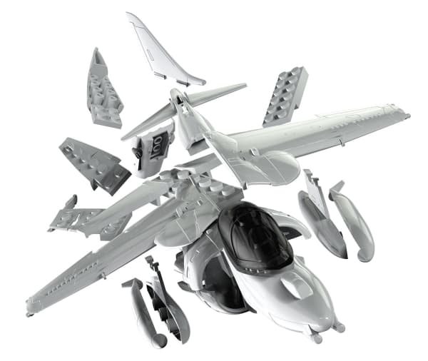 Airfix Harrier, Flymodell med fastvinge, Monteringssett, Harrier, Alle kjønn, Plast, 27 stykker