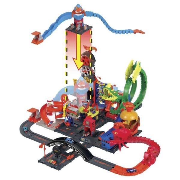 Coffert - Hot Wheels - Gorillans Garys attack - 1 bil och 1 bensinstation - Från 3 år - Unisex