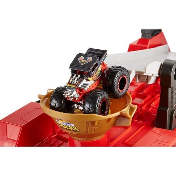 Hot Wheels - Monster Trucks - Giant Track Truck - Utomhus - Barn - 3 år och uppåt