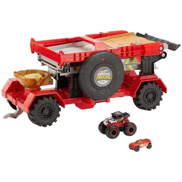 Hot Wheels - Monster Trucks - Giant Track Truck - Utomhus - Barn - 3 år och uppåt