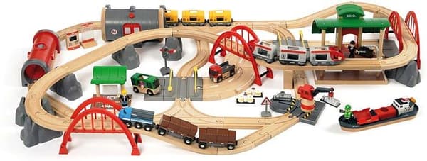 BRIO World Deluxe Railway Circuit - Ravensburger - 87 stycken - Från 3 år