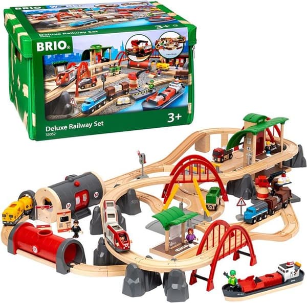 BRIO World Deluxe Railway Circuit - Ravensburger - 87 stycken - Från 3 år