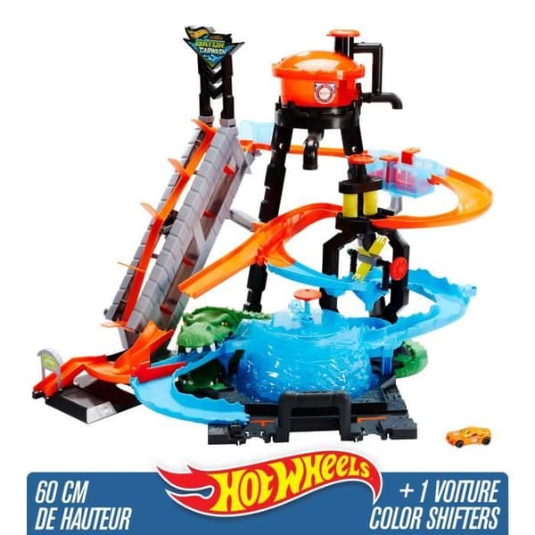 Hot Wheels Circuit - Ultimate Car Wash - Color Shifters Fordon ingår - Pojke - 4 år och uppåt
