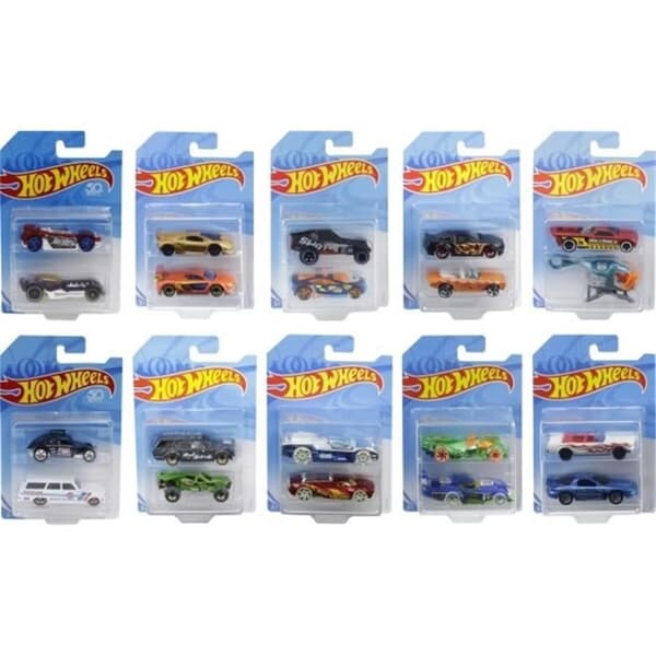 Leksak - Hot Wheels - Set med 2 bilar - Blandat - Utomhus - Från 3 år