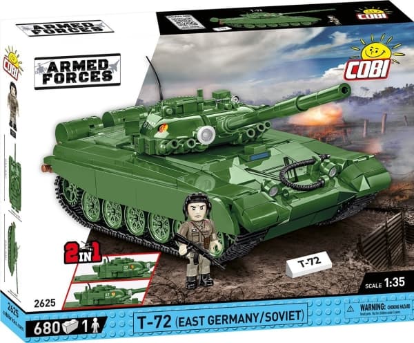 COBI 2625 Armed Forces T-72 Tank (East Germany/Soviet) 680 bricks