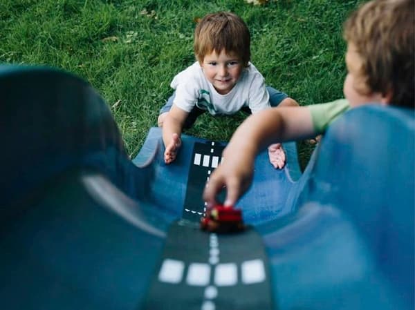 Flexibel krets för bilar - waytoplay - National Road - 16 stycken - Vattentålig - Svart