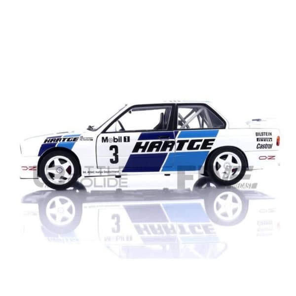 Samlarbil i miniatyr - SOLIDO - BMW M3 E30 - Adac Rally 1990 - Vit / Blå - 1/18
