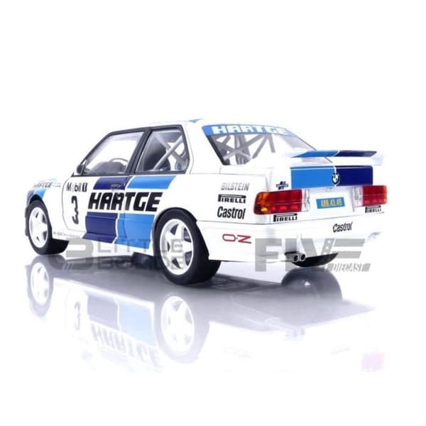 Samlarbil i miniatyr - SOLIDO - BMW M3 E30 - Adac Rally 1990 - Vit / Blå - 1/18