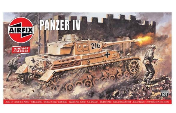 Airfix A02308V, Tank model, Kokoamispakkaus, 1:76, Panzer IV F1/F2, Ei sukupuolirajoitusta, 101 kpl