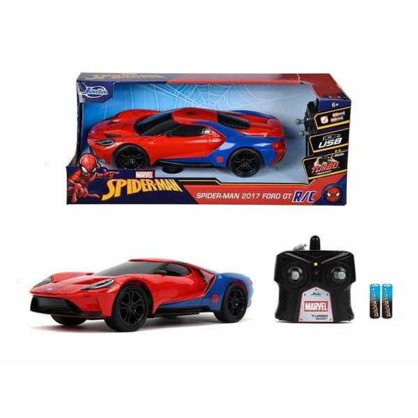 Kauko-ohjattava auto Simba Spiderman Punainen Monivärinen