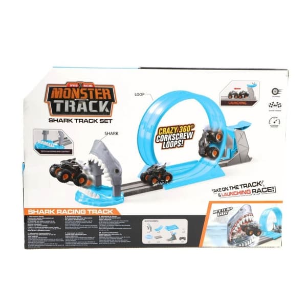 Race Track Shark + Die-Cast Monster Truck