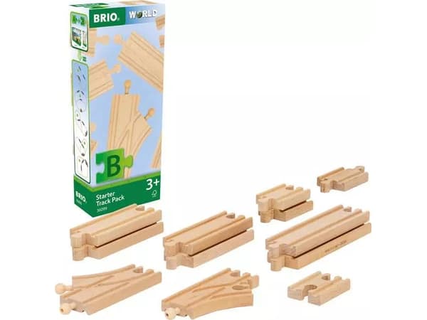 BRIO Starter Track Pack, Sporsett, 3 år, Beige