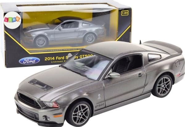 LeanToys Auto Ford Shelby GT500 1:24 Skala Drive Sølv