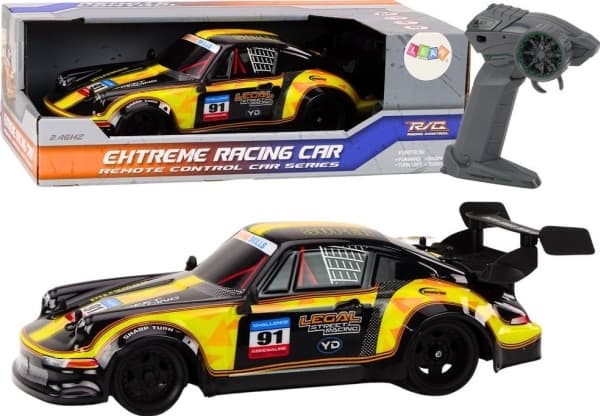 Kaukosäädin RC 1:16 Kumiset Drift Wheels Keltainen LEAN Lelut