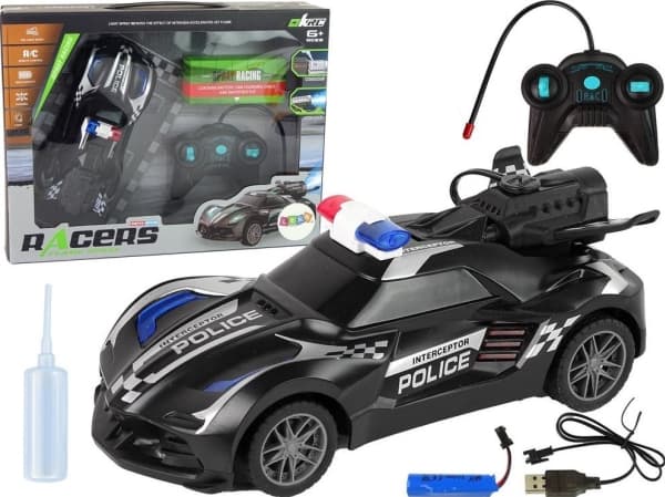 LeanToys Sports Car R/C Politi sortering Fjernstyrt