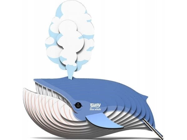 Fat Brain Toys Whale Blue Whale Eugy. Øko 3D-puslespill