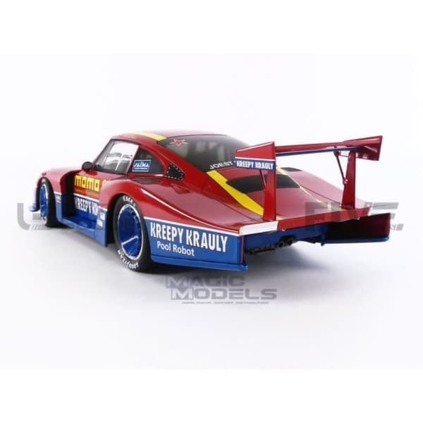 Samlarbil i miniatyr - SOLIDO 1/18 - PORSCHE 935 Mobydick - Mid Ohio 1983 - Röd / Blå - 1805404